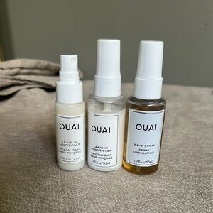 OUAI Leave-In Conditioner and Wave Spray Set